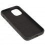 Чехол для iPhone 12 mini Leather croco full черный