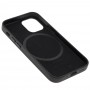 Чехол для iPhone 12 mini Leather with MagSafe черный