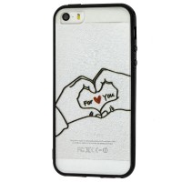 Чехол для iPhone 5 Minimal print "сердце"