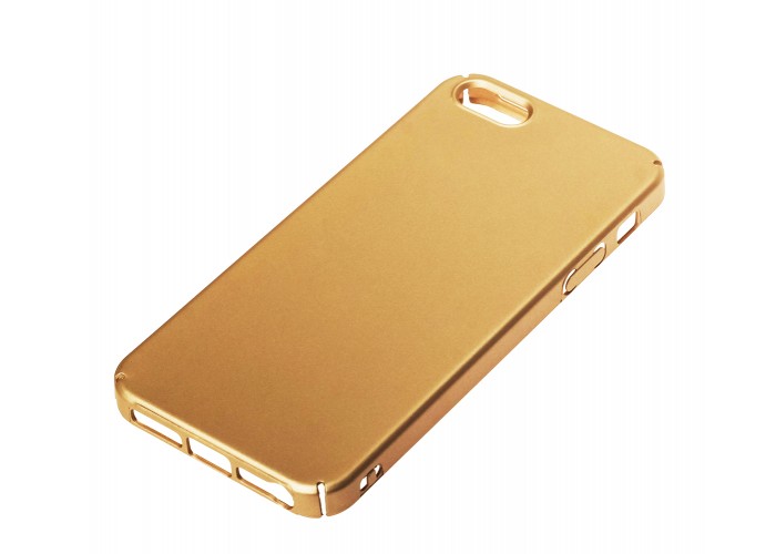Чехол для iPhone 5 под кожу Thin золотистый