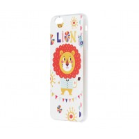 Чехол для iPhone 6 Plus матовый с принтом лев