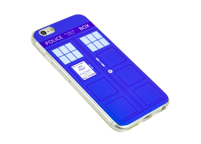 Чехол для iPhone 6 перламутровый police box