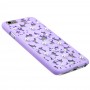 Чехол для iPhone 6 ромашки жемчуг фиолетовый