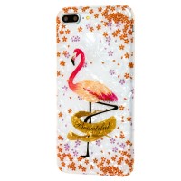 Чехол для iPhone 7 Plus / 8 Plus Blood of Jelly "фламинго"