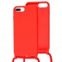 Чехол для iPhone 7 Plus / 8 Plus Lanyard without logo красный