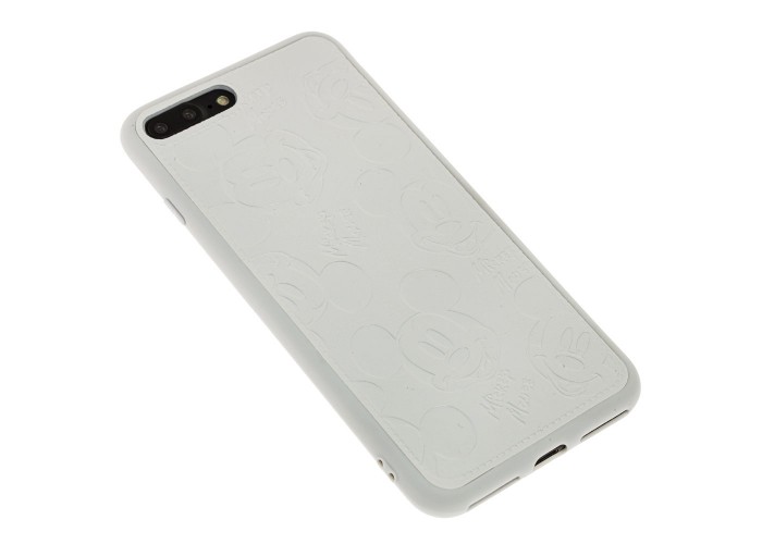 Чехол для iPhone 7 Plus / 8 Plus Mickey Mouse leather белый
