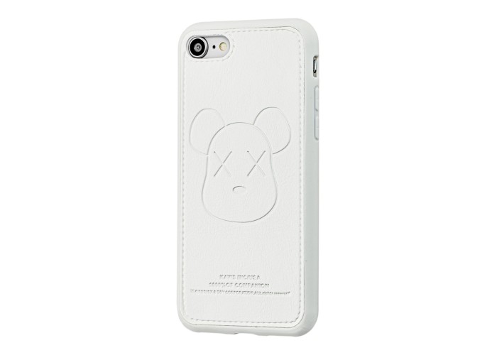 Чехол для iPhone 7 / 8 Kaws leather белый