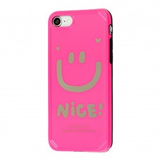 Чехол для iPhone 7 / 8 / SE 20 Nice smile popsocket розовый