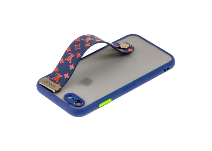 Чехол для iPhone 7 / 8 / SE 20 WristBand LV синий / красный