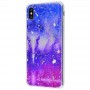 Чехол для iPhone X / Xs Galaxy розово синий