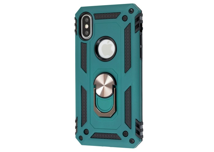 Чехол для iPhone X / Xs Serge Ring ударопрочный зеленый