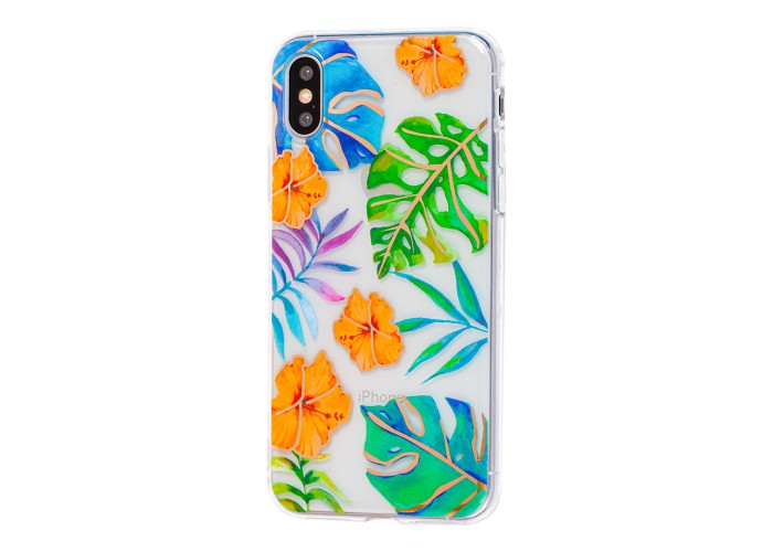 Чехол для iPhone X / Xs растения 7