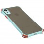 Чехол для iPhone Xr LikGus Totu corner protection бирюзовый