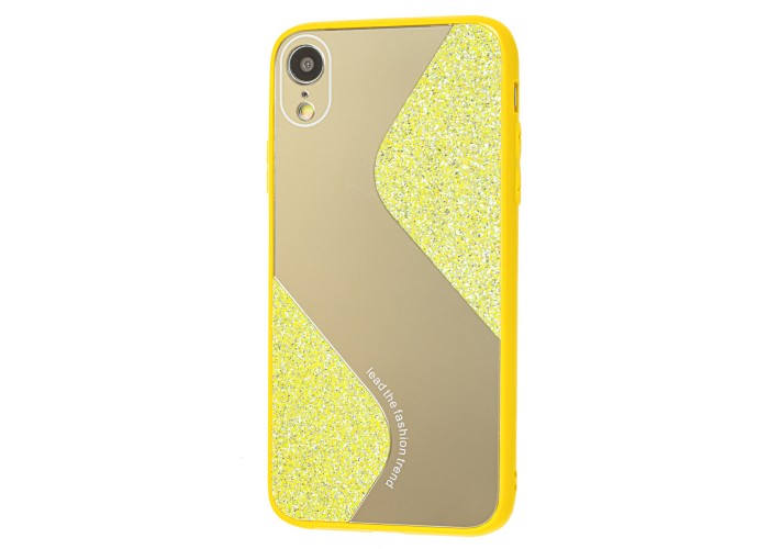 Чехол для iPhone Xr Shine mirror желтый