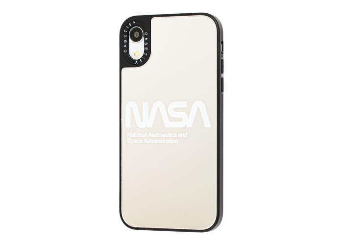 Чехол для iPhone Xr Tify Mirror Nasa зеркально-серебристый