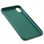 Чехол для iPhone Xr Weaving case зеленый
