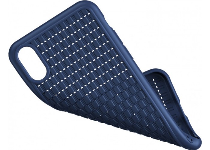 Чехол для iPhone Xs Max Baseus BV Weaving синий
