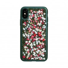 Чехол для iPhone Xs Max Bling World Stone градиент зеленый