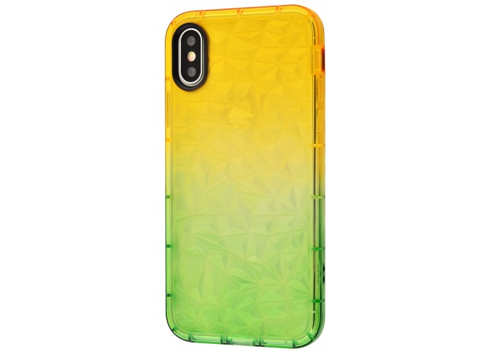 Чехол для iPhone Xs Max Gradient Gelin case желто-зеленый