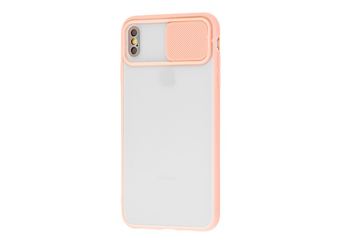 Чехол для iPhone Xs Max LikGus Camshield camera protect розовый