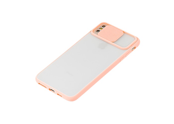 Чехол для iPhone Xs Max LikGus Camshield camera protect розовый