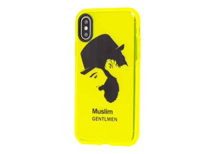 Чехол для iPhone Xs Max Neon print gentlmen