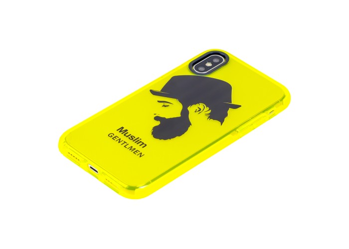 Чехол для iPhone Xs Max Neon print gentlmen