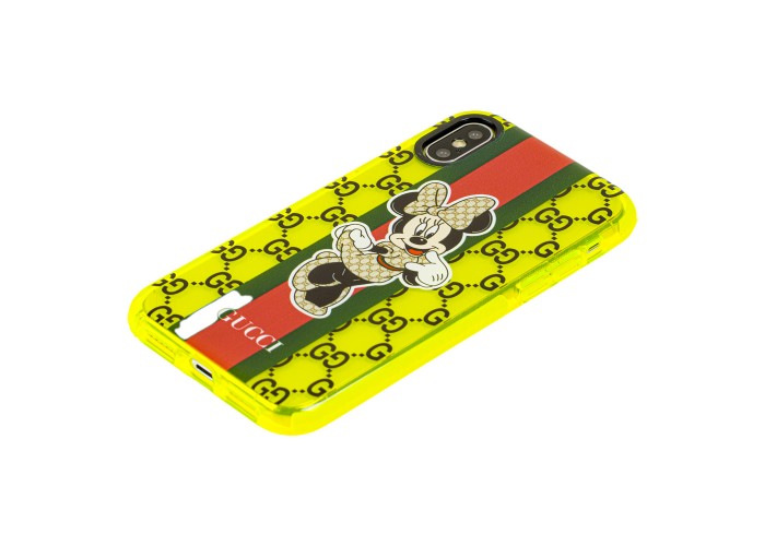 Чехол для iPhone Xs Max Neon print Минни Маус