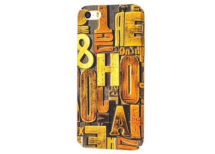 Чехол ibasi & Coer для iPhone 5 матовое покрытие слова