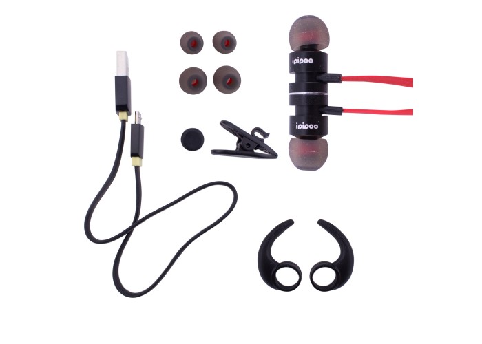 Гарнитура Bluetooth iPipoo IL93BL черный/красный										