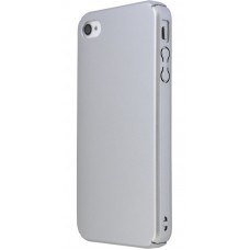 Накладка для iPhone 6 PC Soft Touch серебряная