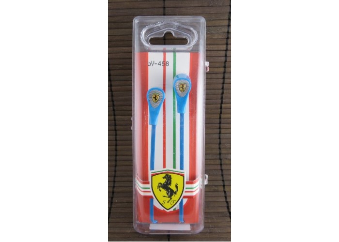 Наушники BY-458 Blue Ferrari (plastic box)