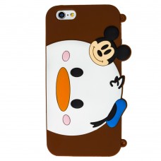 3D чехол Disney Double Faces для iPhone 6 Mickey коричневый