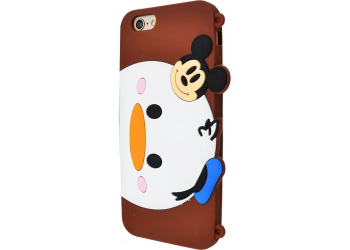 3D чехол Disney Double Faces для iPhone 6 Mickey коричневый