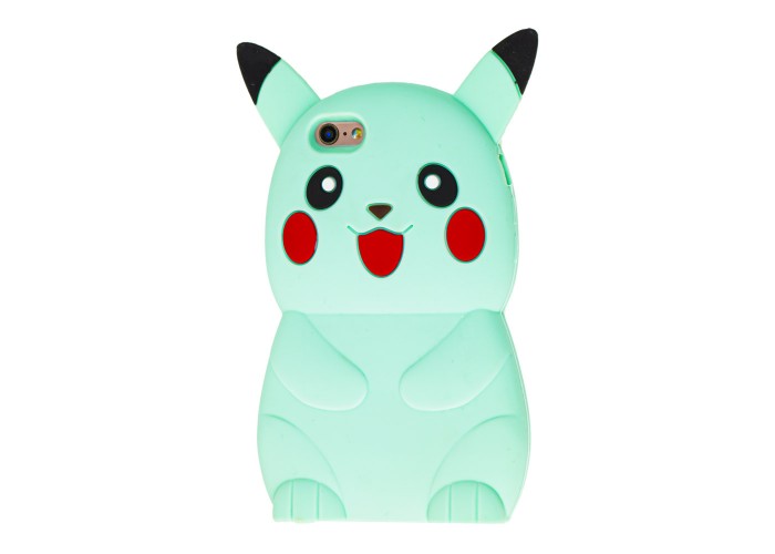 3D чехол Pokemon для iPhone 6 бирюзовая