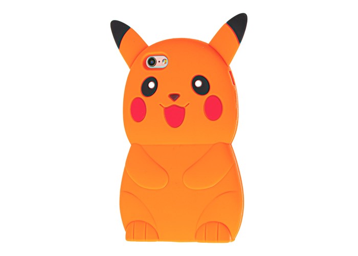 3D чехол Pokemon для iPhone 6 оранжевый