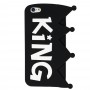 3D чехол для iPhone 6 King&Queen чёрный