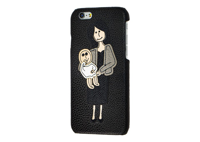 Чехол 3D для iPhone 6 Girl черный