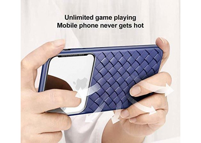 Чехол Baseus Glass Weaving для iPhone Xs Max синий