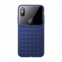 Чехол Baseus Glass Weaving для iPhone Xs Max синий