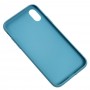 Чехол Carbon New для iPhone X / Xs голубой