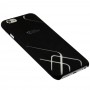 Чехол Cococ для iPhone 6 черный с белым узором