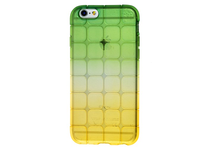 Чехол Cube Series для iPhone 6 квадрат желтый зеленый