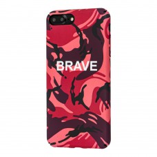 Чехол Ibasi & Coer для iPhone 7 Plus / 8 Plus матовое покрытие Brave красный