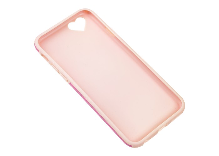 Чехол Leon для iPhone 6 розовый с девочкой