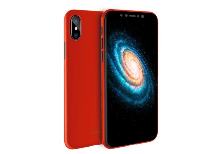 Чехол для Apple iPhone X / Xs Rock Naked Shell красный