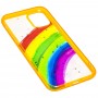 Чехол для iPhone 11 Colorful Rainbow оранжевый