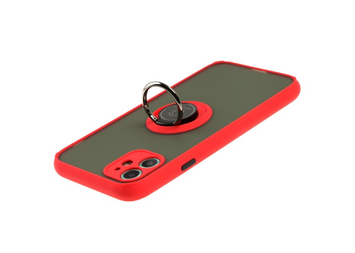 Чехол для iPhone 11 LikGus Edging Ring красный
