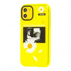 Чехол для iPhone 11 Neon print ромашка