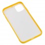 Чехол для iPhone 11 New glass желтый